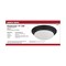 Nuvo 25W Flush Mount Twist & Lock Fixture, LED 14 in. Matte Black Finish Frosted Glass 62/689 - alternate 4